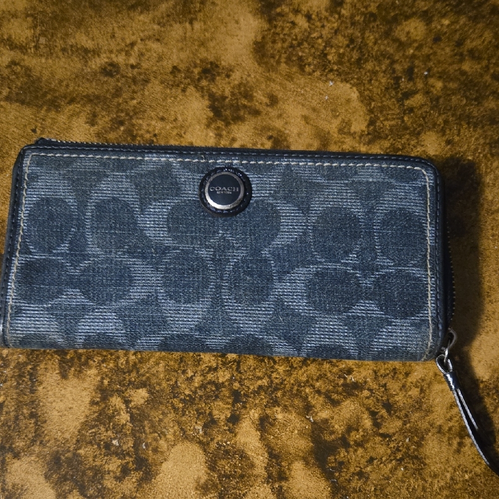 Coach Denim Blue  Wallet
